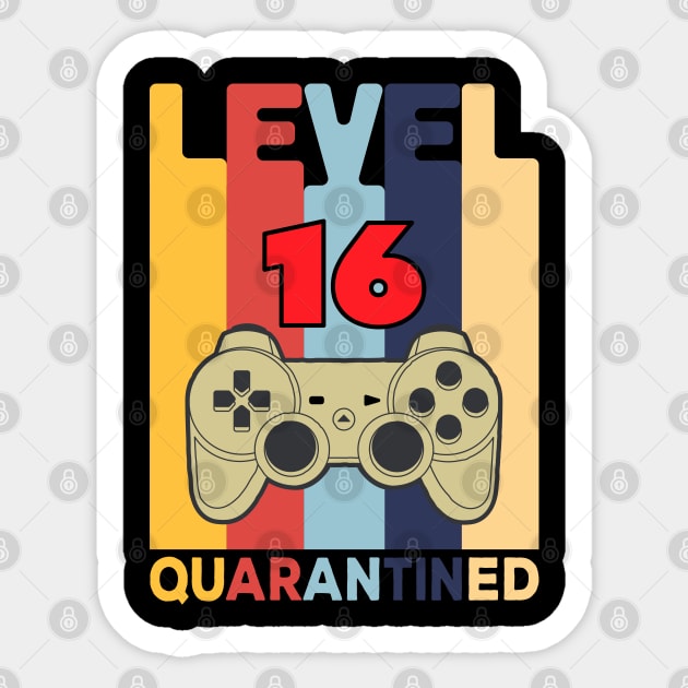 Level 16 quarantIned Sticker by Attia17